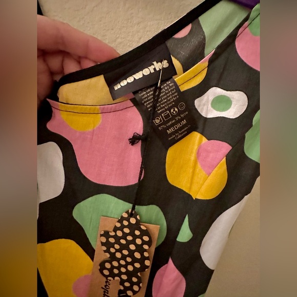 Nooworks Misty Dress (full-length) in Egg print (discontinued) NWT - Picture 2 of 5